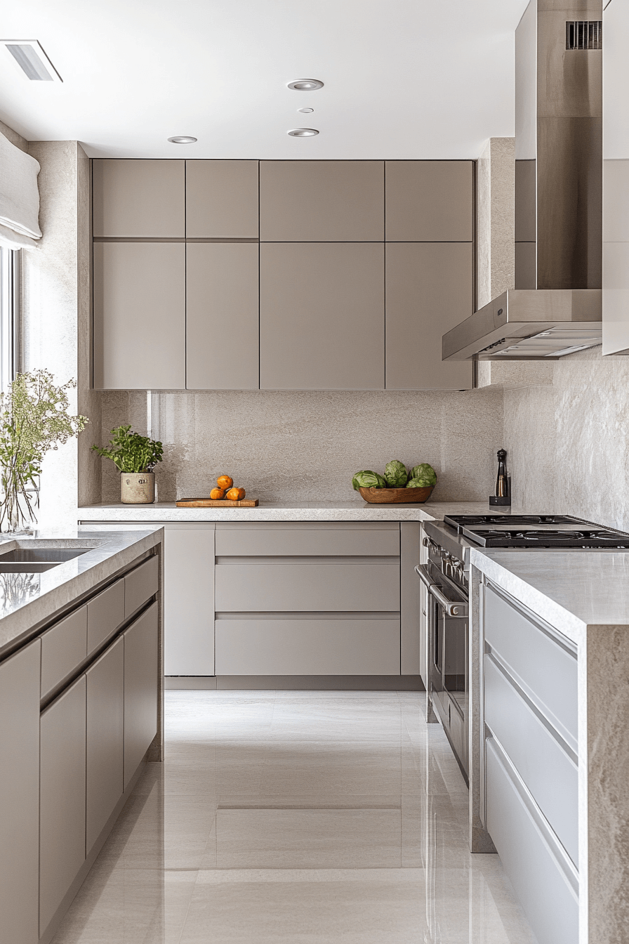 27 Light Taupe Kitchen Cabinets That Nail Sophisticated Warmth 10 27 Light Taupe Kitchen Cabinets That Nail Sophisticated Warmth