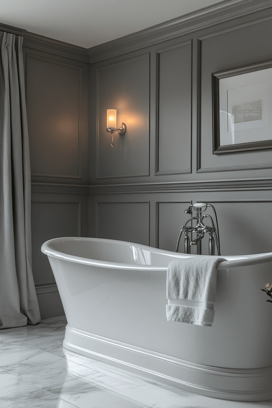 27 Dark Grey Bathroom Ideas That Feel Like Your Own Private Spa 10 27 Dark Grey Bathroom Ideas That Feel Like Your Own Private Spa