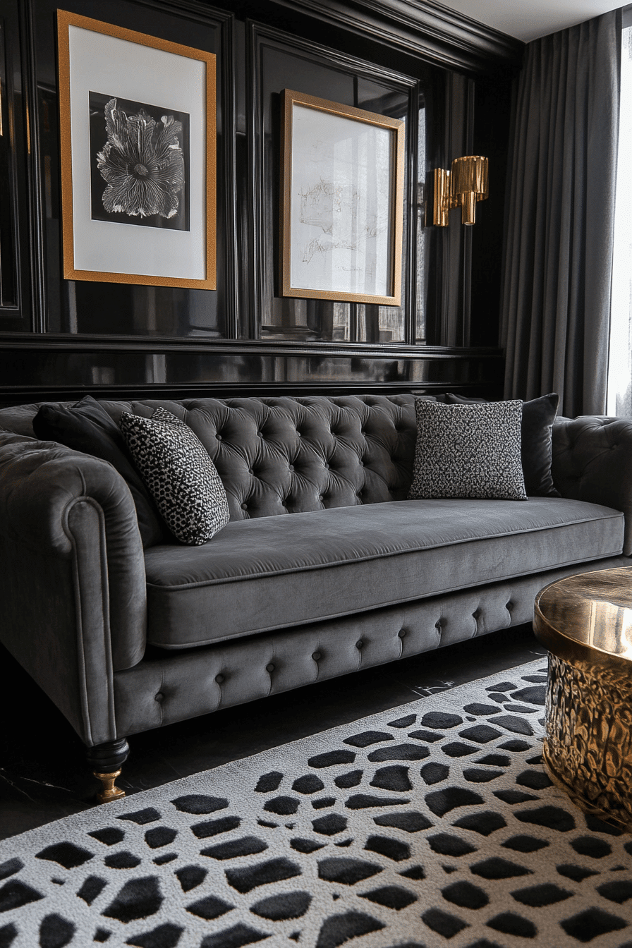 27 Dark Grey Sofa Living Room Ideas You Need to See 11 27 Dark Grey Sofa Living Room Ideas You Need to See