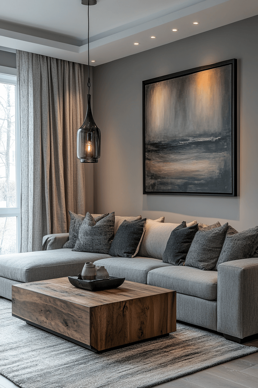 27 Dark Grey Living Room Ideas That Redefine Cozy Elegance 11 27 Dark Grey Living Room Ideas That Redefine Cozy Elegance