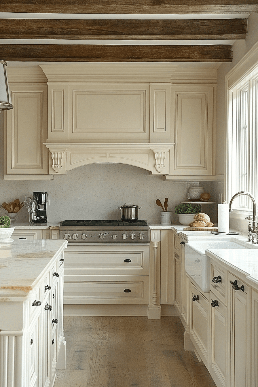 27 Antique White Kitchen Cabinet Ideas That Bring Timeless Elegance To Your Culinary Space 11 27 Antique White Kitchen Cabinet Ideas That Bring Timeless Elegance To Your Culinary Space