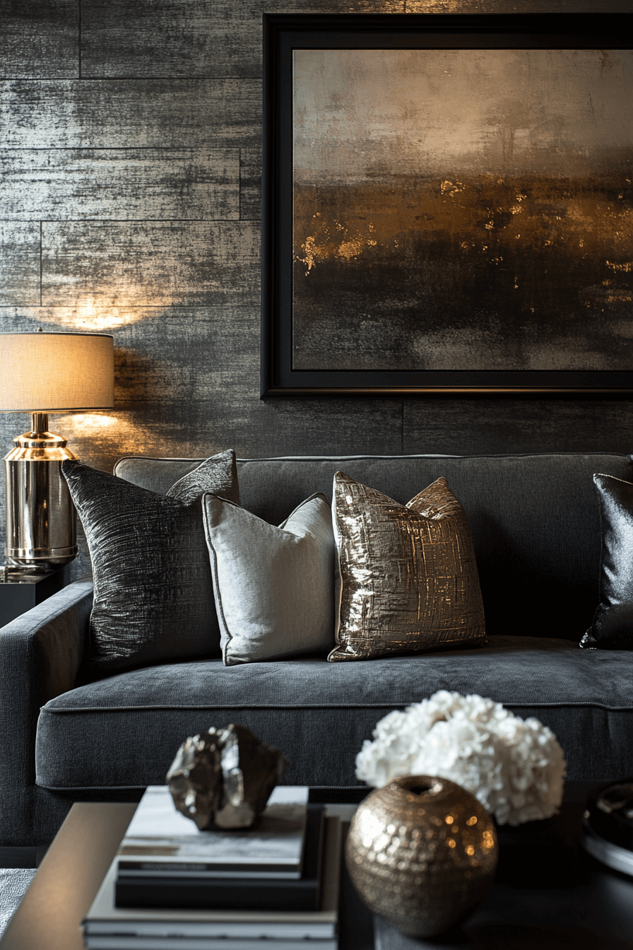 27 Dark Grey Couch Living Room Ideas That Define Quiet Luxury 12 27 Dark Grey Couch Living Room Ideas That Define Quiet Luxury