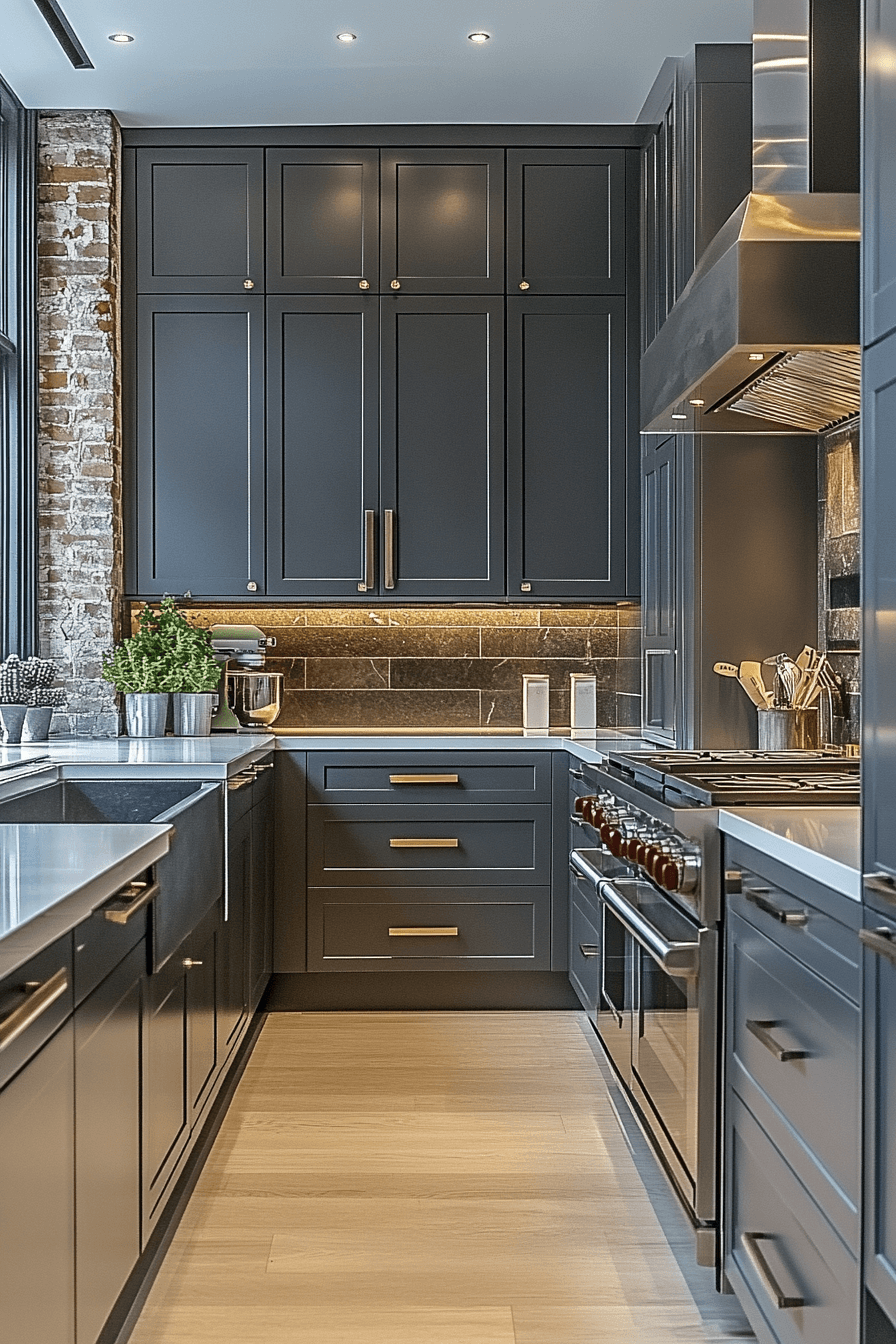 27 Gray Kitchen Cabinets That Outshine Every All-White Kitchen 13 27 Gray Kitchen Cabinets That Outshine Every All-White Kitchen