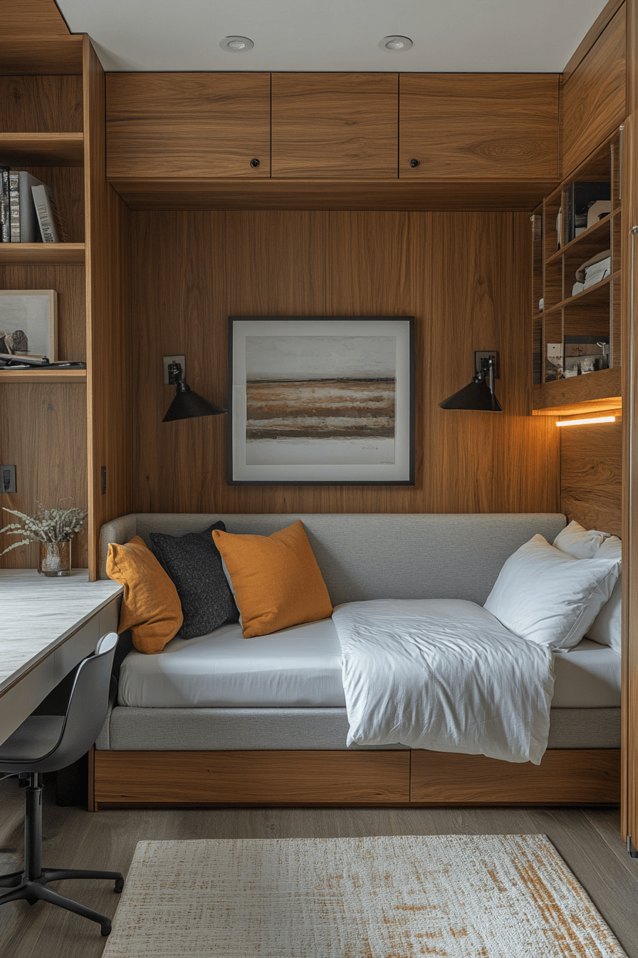 27 Small Guest Room Ideas That Guarantee Five-Star Reviews from Visitors 14 27 Small Guest Room Ideas That Guarantee Five-Star Reviews from Visitors