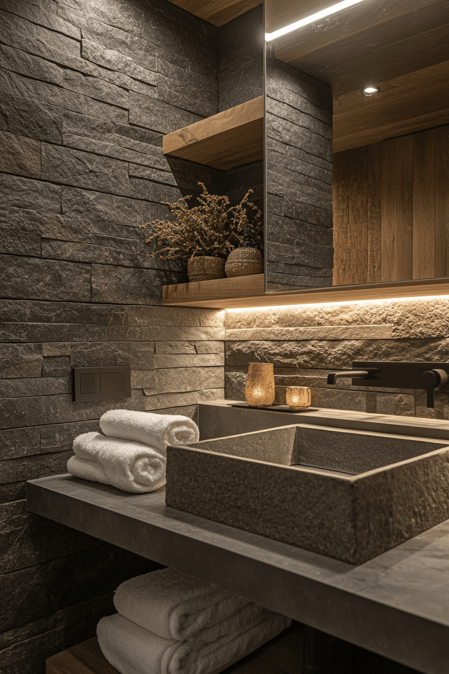 27 Dark Grey Bathroom Ideas That Feel Like Your Own Private Spa 14 27 Dark Grey Bathroom Ideas That Feel Like Your Own Private Spa