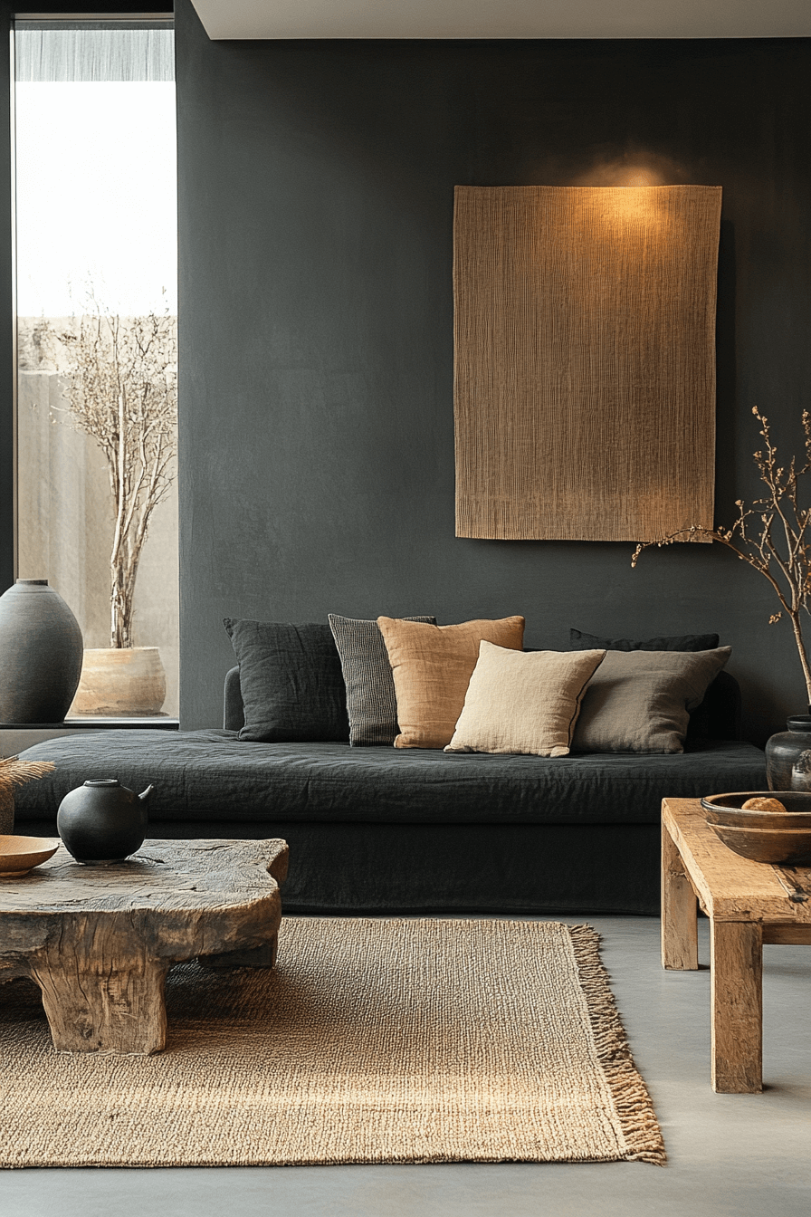 27 Dark Grey Sofa Living Room Ideas You Need to See 14 27 Dark Grey Sofa Living Room Ideas You Need to See