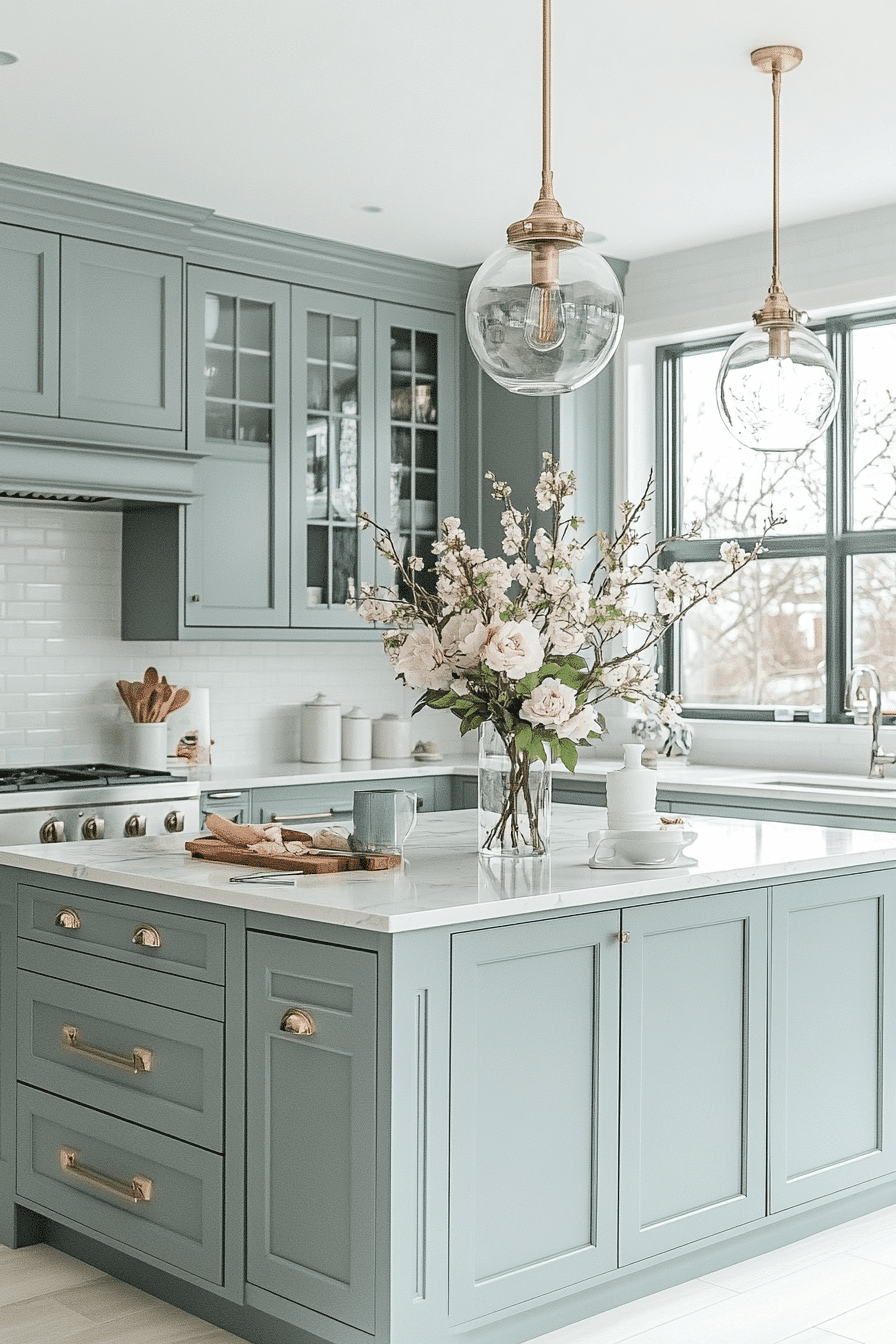 27 Gray Kitchen Cabinets That Outshine Every All-White Kitchen 15 27 Gray Kitchen Cabinets That Outshine Every All-White Kitchen