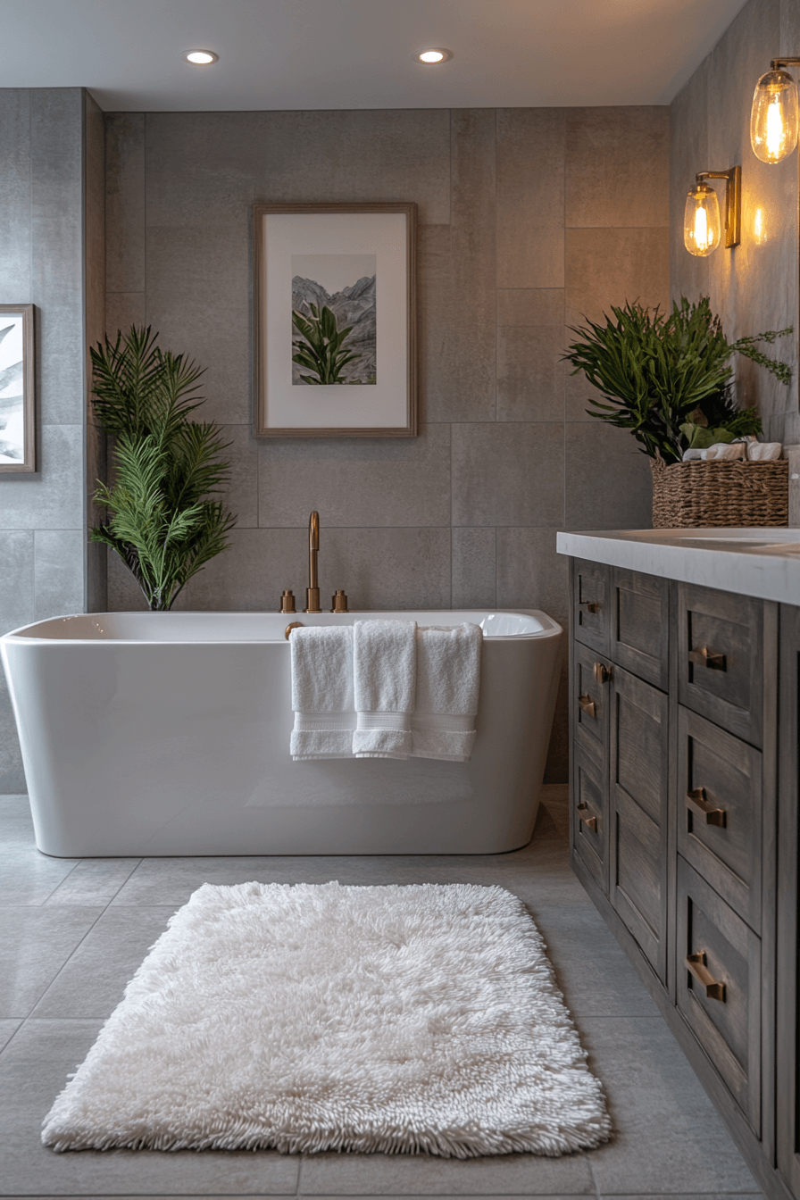 27 Dark Grey Bathroom Ideas That Feel Like Your Own Private Spa 16 27 Dark Grey Bathroom Ideas That Feel Like Your Own Private Spa