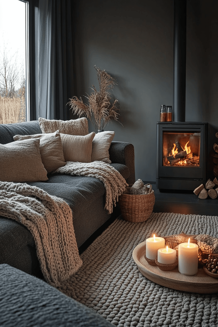 27 Dark Grey Living Room Ideas That Redefine Cozy Elegance 17 27 Dark Grey Living Room Ideas That Redefine Cozy Elegance