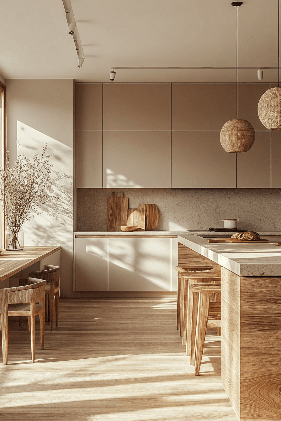 27 Light Taupe Kitchen Cabinets That Nail Sophisticated Warmth 17 27 Light Taupe Kitchen Cabinets That Nail Sophisticated Warmth