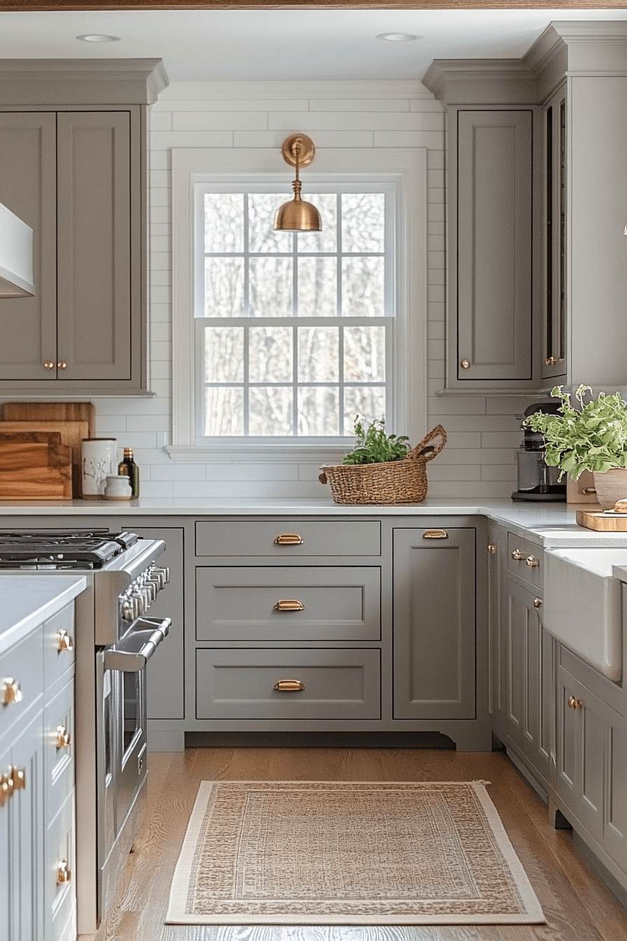27 Gray Kitchen Cabinets That Outshine Every All-White Kitchen 17 27 Gray Kitchen Cabinets That Outshine Every All-White Kitchen