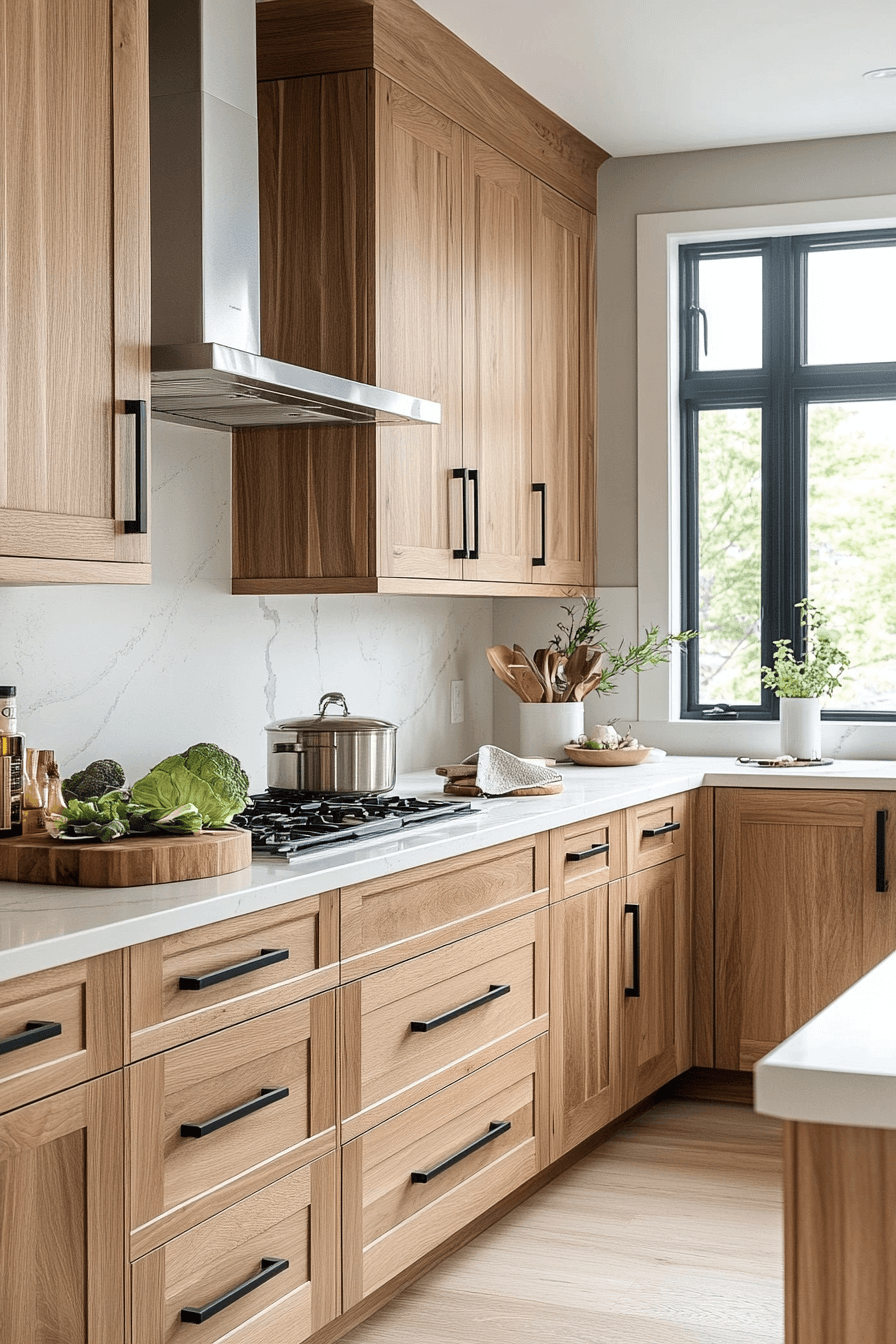 27 Hickory Kitchen Cabinet Ideas That Bring Bold Character And Lasting Beauty 18 27 Hickory Kitchen Cabinet Ideas That Bring Bold Character And Lasting Beauty