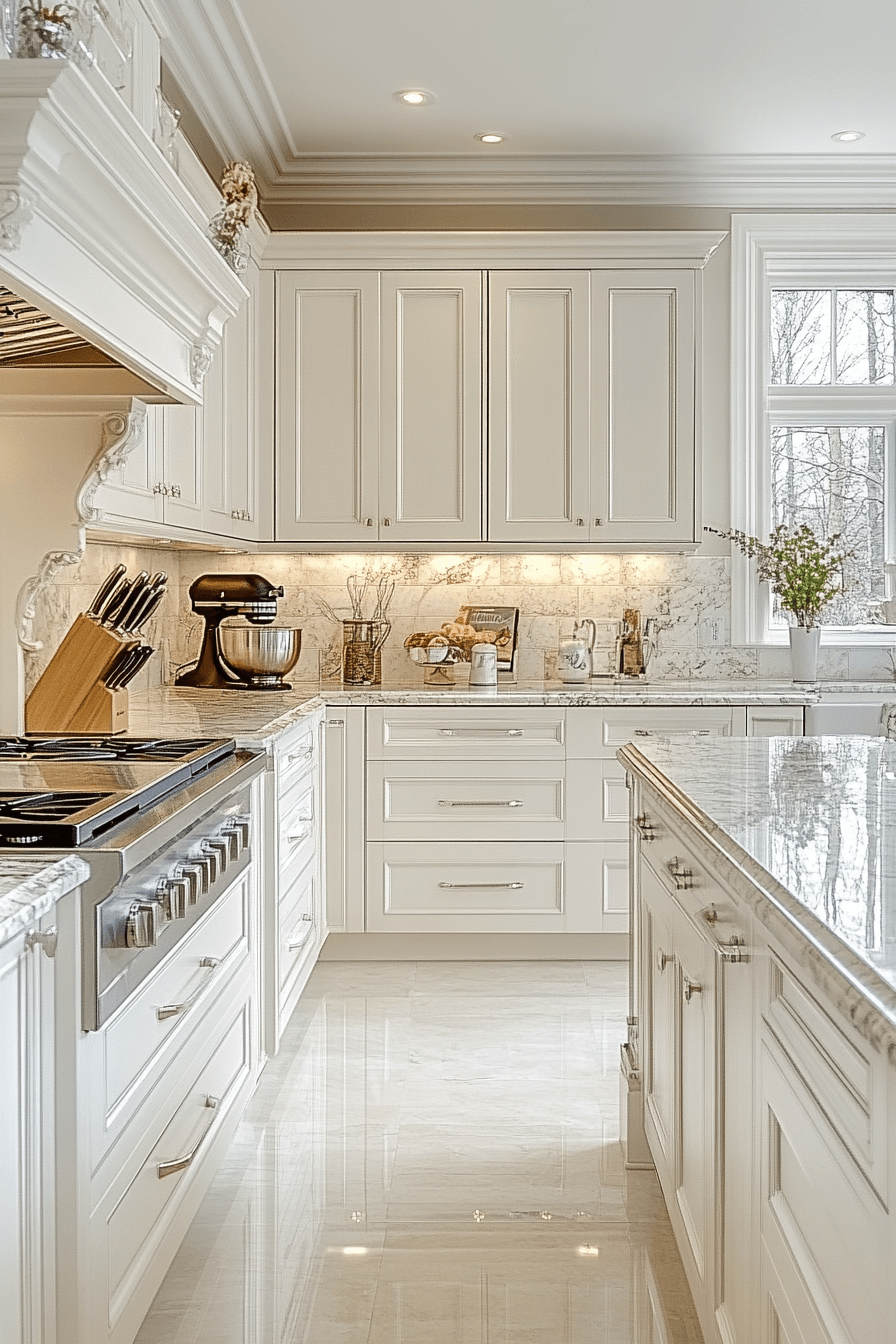 27 Antique White Kitchen Cabinet Ideas That Bring Timeless Elegance To Your Culinary Space 18 27 Antique White Kitchen Cabinet Ideas That Bring Timeless Elegance To Your Culinary Space
