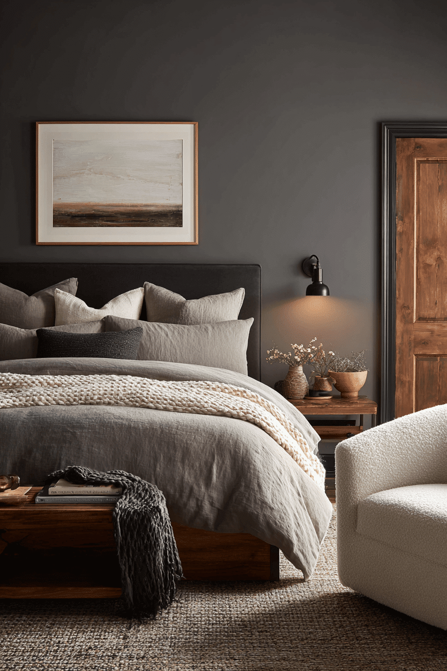 27 Dark Grey Bedroom Ideas That Wrap You in Moody Comfort 18 27 Dark Grey Bedroom Ideas That Wrap You in Moody Comfort