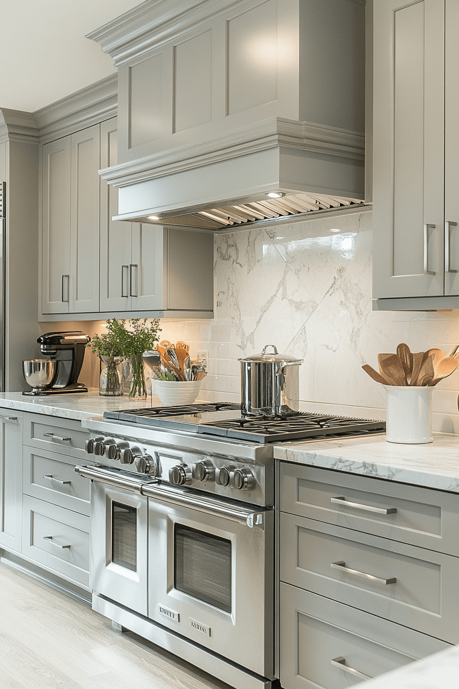 27 Gray Kitchen Cabinets That Outshine Every All-White Kitchen 18 27 Gray Kitchen Cabinets That Outshine Every All-White Kitchen