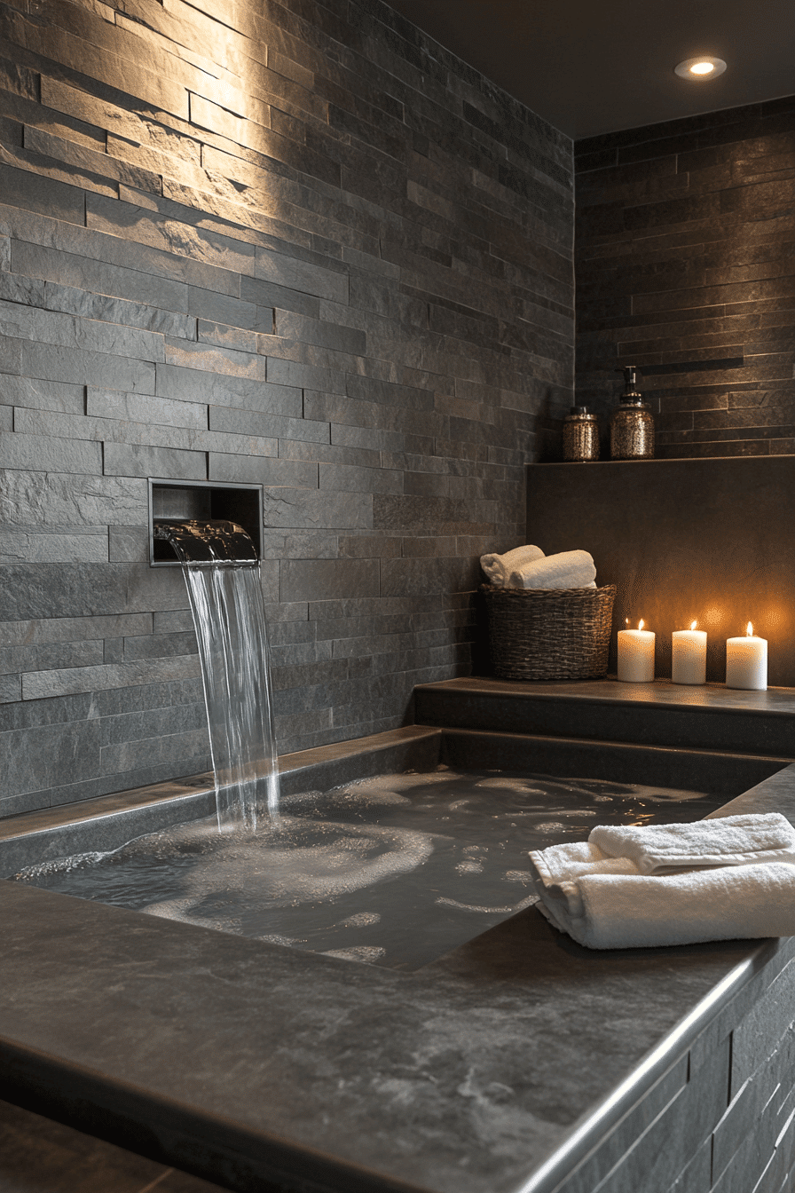 27 Dark Grey Bathroom Ideas That Feel Like Your Own Private Spa 19 27 Dark Grey Bathroom Ideas That Feel Like Your Own Private Spa