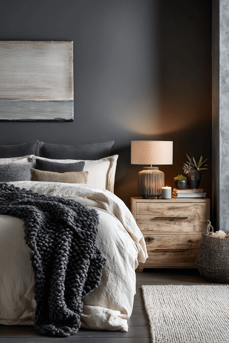 27 Dark Grey Bedroom Ideas That Wrap You in Moody Comfort 19 27 Dark Grey Bedroom Ideas That Wrap You in Moody Comfort