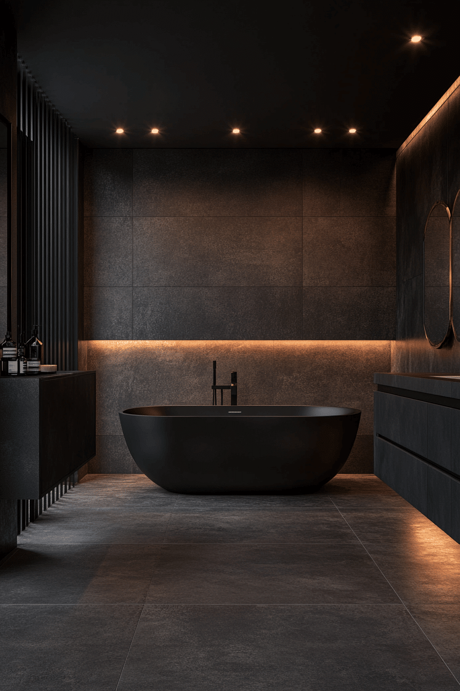 27 Dark Grey Bathroom Ideas That Feel Like Your Own Private Spa 2 27 Dark Grey Bathroom Ideas That Feel Like Your Own Private Spa