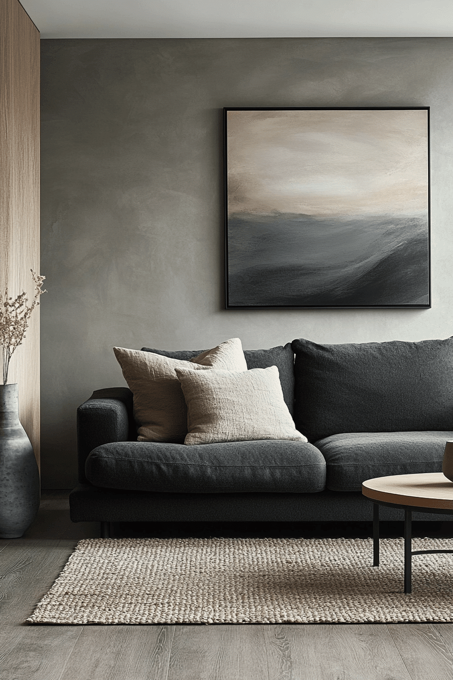 27 Dark Grey Sofa Living Room Ideas You Need to See 21 27 Dark Grey Sofa Living Room Ideas You Need to See