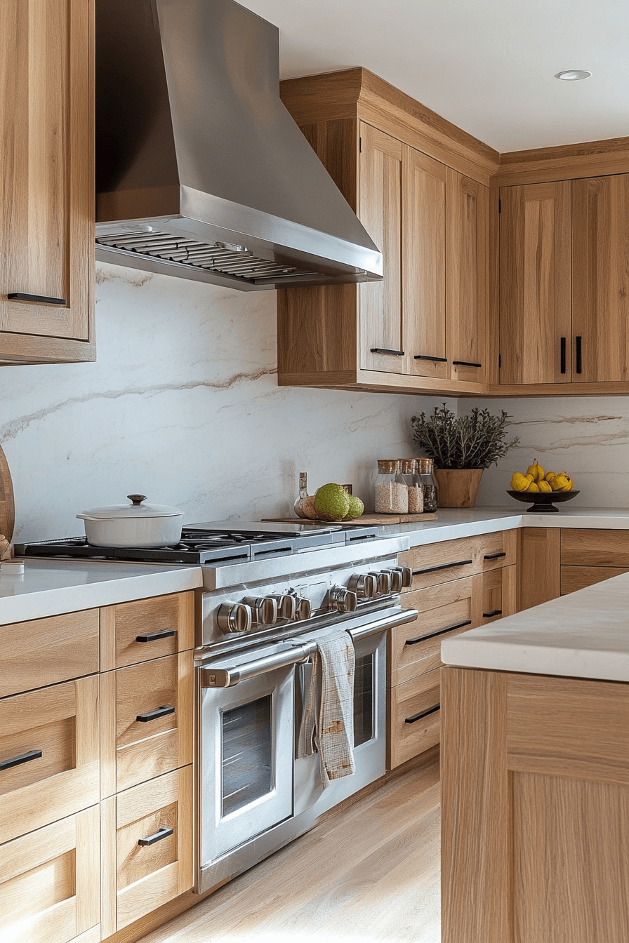 27 Hickory Kitchen Cabinet Ideas That Bring Bold Character And Lasting Beauty 21 27 Hickory Kitchen Cabinet Ideas That Bring Bold Character And Lasting Beauty