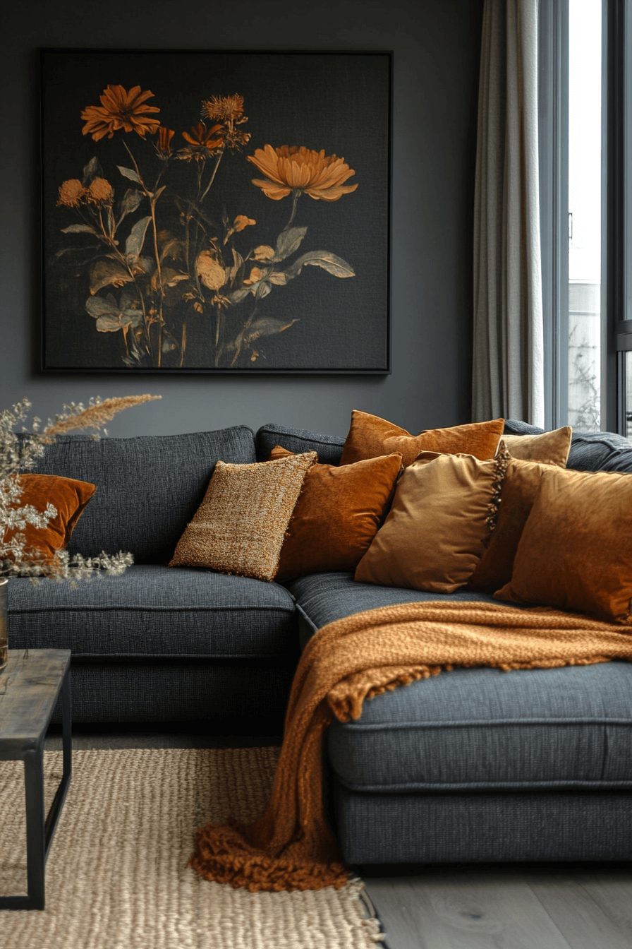 27 Dark Grey Couch Living Room Ideas That Define Quiet Luxury 23 27 Dark Grey Couch Living Room Ideas That Define Quiet Luxury