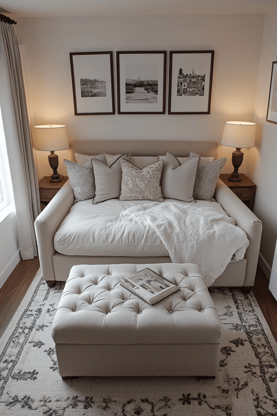 27 Small Guest Room Ideas That Guarantee Five-Star Reviews from Visitors 24 27 Small Guest Room Ideas That Guarantee Five-Star Reviews from Visitors