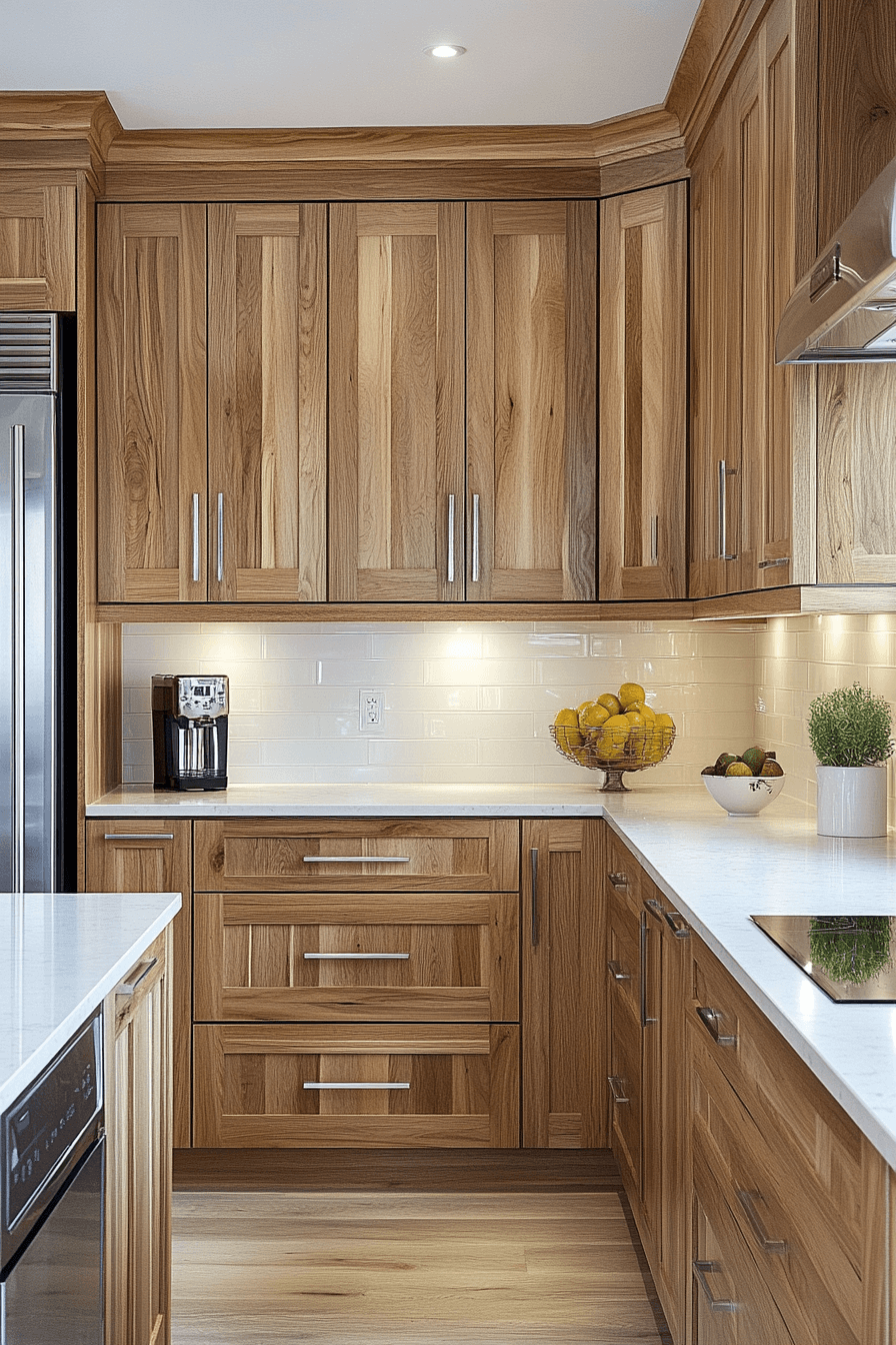 27 Hickory Kitchen Cabinet Ideas That Bring Bold Character And Lasting Beauty 24 27 Hickory Kitchen Cabinet Ideas That Bring Bold Character And Lasting Beauty