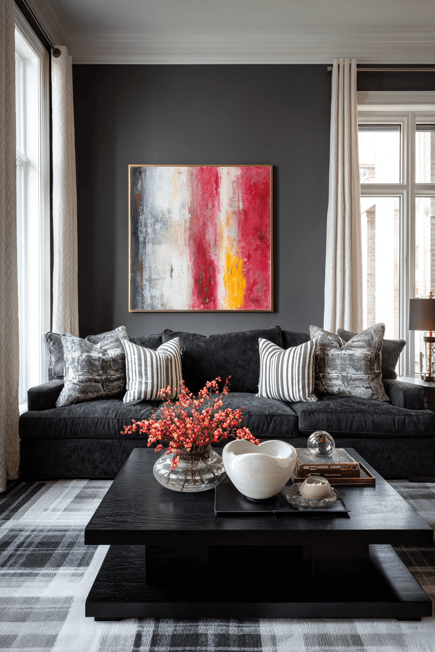 27 Charcoal Couch Living Room Ideas That Create Sophisticated Depth And Timeless Style 25 27 Charcoal Couch Living Room Ideas That Create Sophisticated Depth And Timeless Style