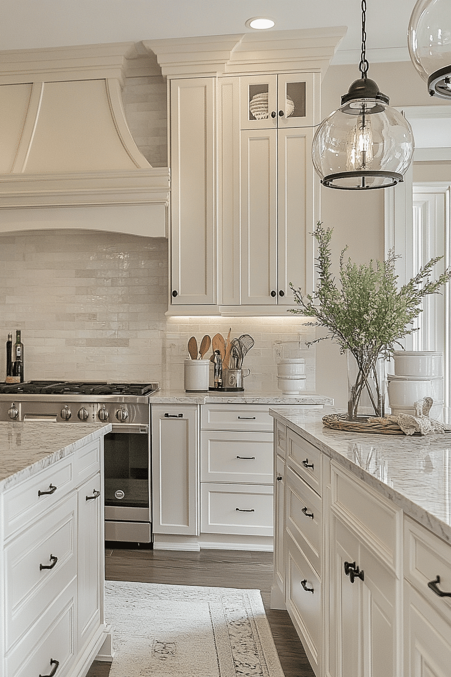 27 Antique White Kitchen Cabinet Ideas That Bring Timeless Elegance To Your Culinary Space 26 27 Antique White Kitchen Cabinet Ideas That Bring Timeless Elegance To Your Culinary Space