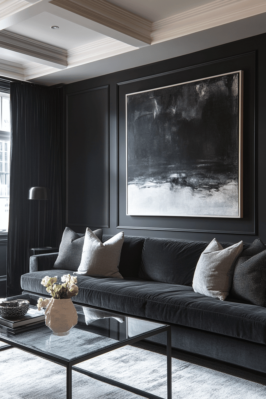 27 Dark Grey Sofa Living Room Ideas You Need to See 26 27 Dark Grey Sofa Living Room Ideas You Need to See