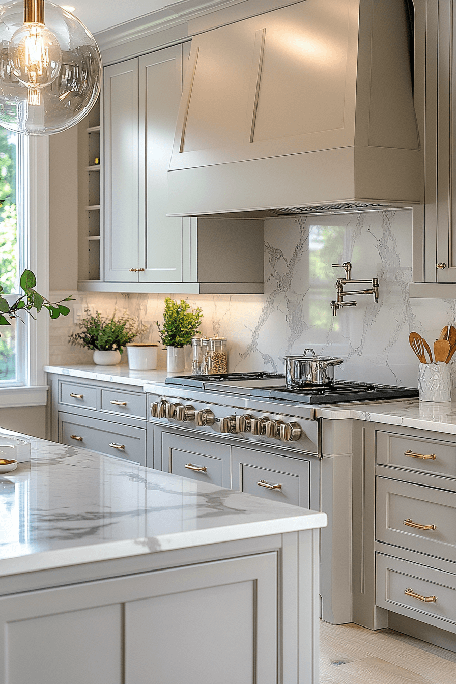 27 Light Taupe Kitchen Cabinets That Nail Sophisticated Warmth 3 27 Light Taupe Kitchen Cabinets That Nail Sophisticated Warmth