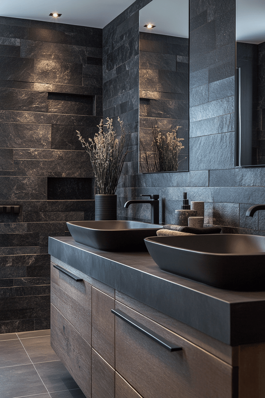 27 Dark Grey Bathroom Ideas That Feel Like Your Own Private Spa 3 27 Dark Grey Bathroom Ideas That Feel Like Your Own Private Spa