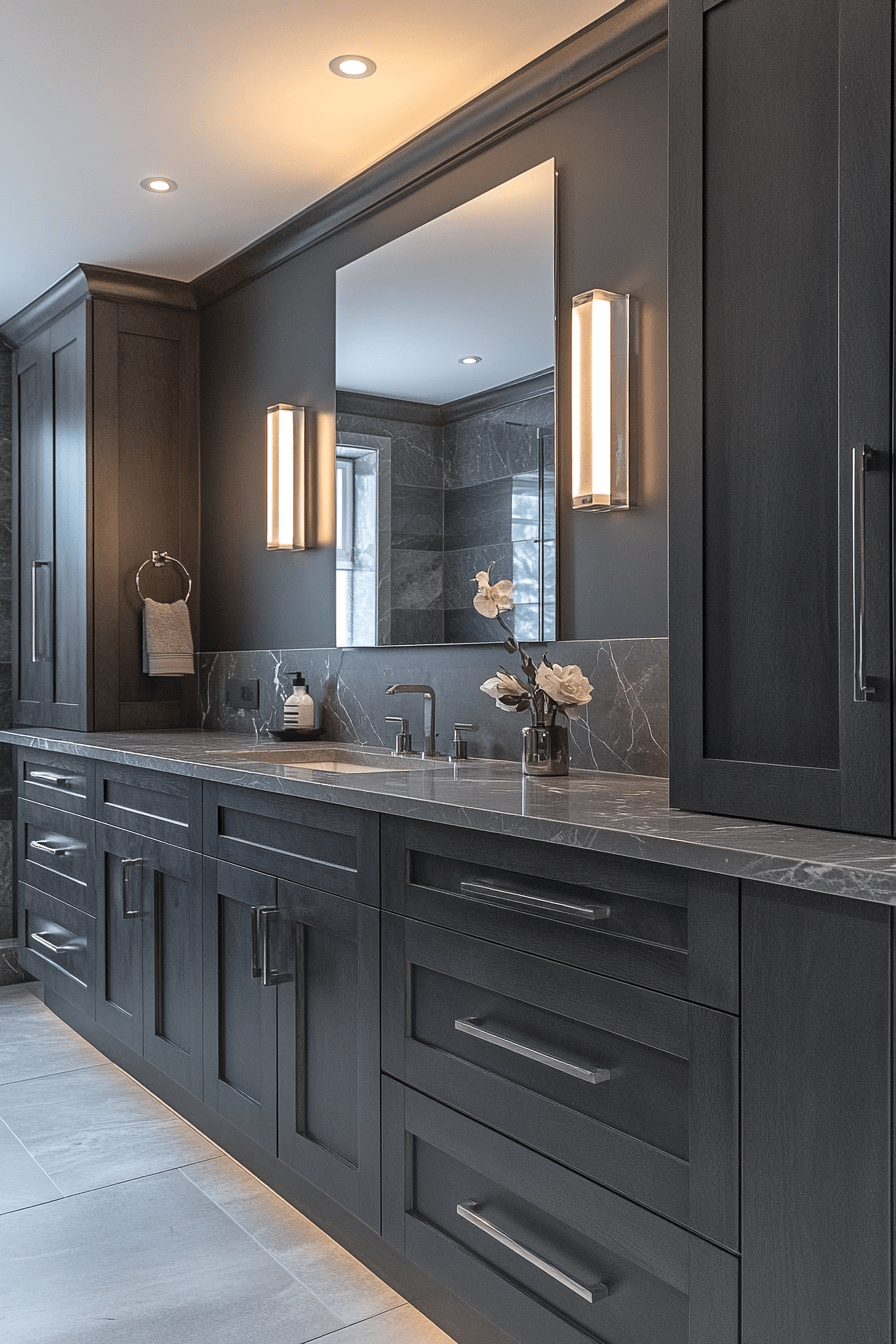 27 Dark Grey Bathroom Ideas That Feel Like Your Own Private Spa 4 27 Dark Grey Bathroom Ideas That Feel Like Your Own Private Spa