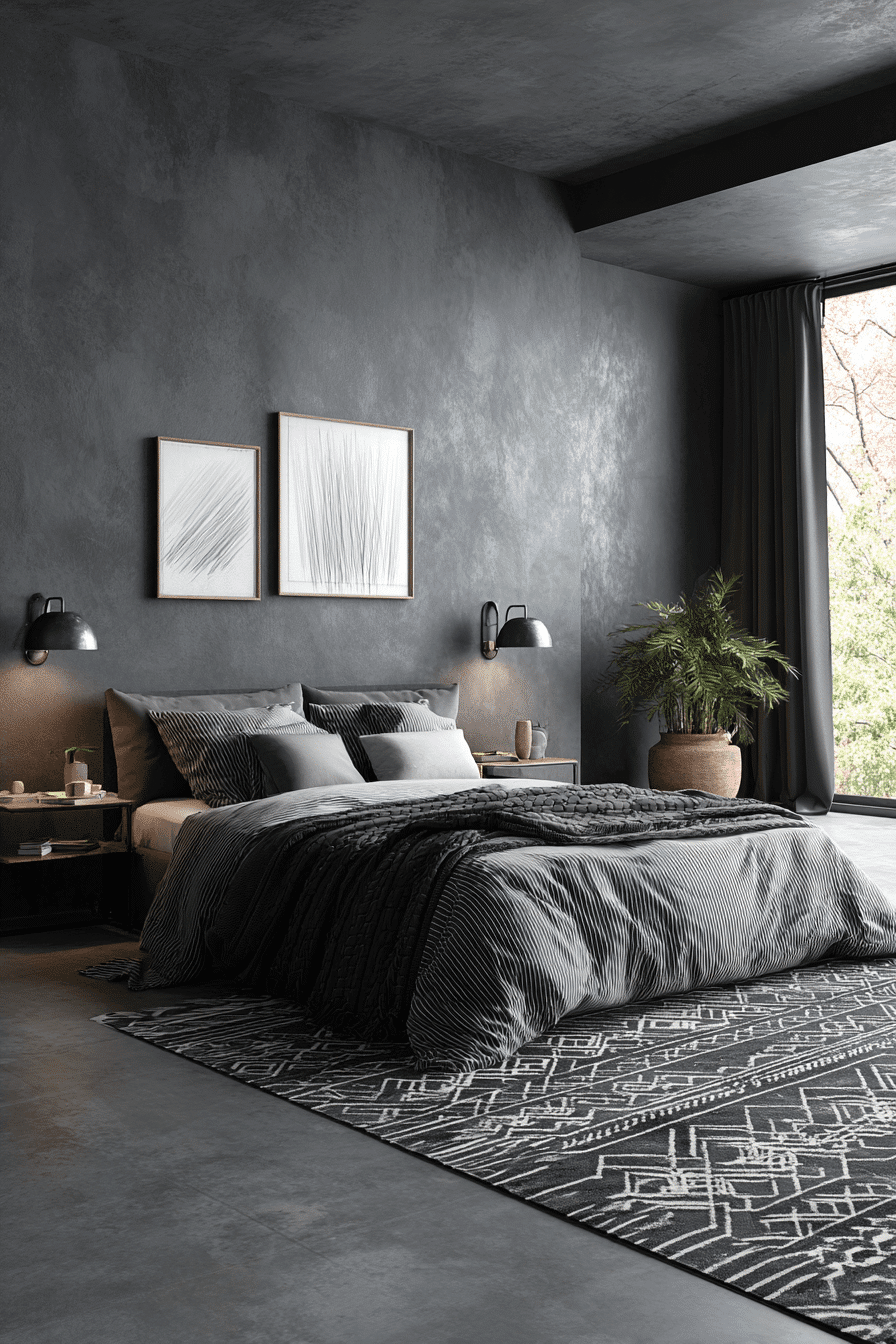 27 Dark Grey Bedroom Ideas That Wrap You in Moody Comfort 4 27 Dark Grey Bedroom Ideas That Wrap You in Moody Comfort
