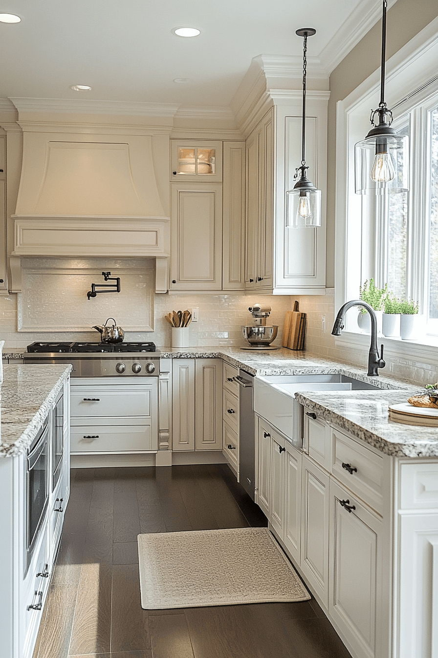 27 Antique White Kitchen Cabinet Ideas That Bring Timeless Elegance To Your Culinary Space 5 27 Antique White Kitchen Cabinet Ideas That Bring Timeless Elegance To Your Culinary Space