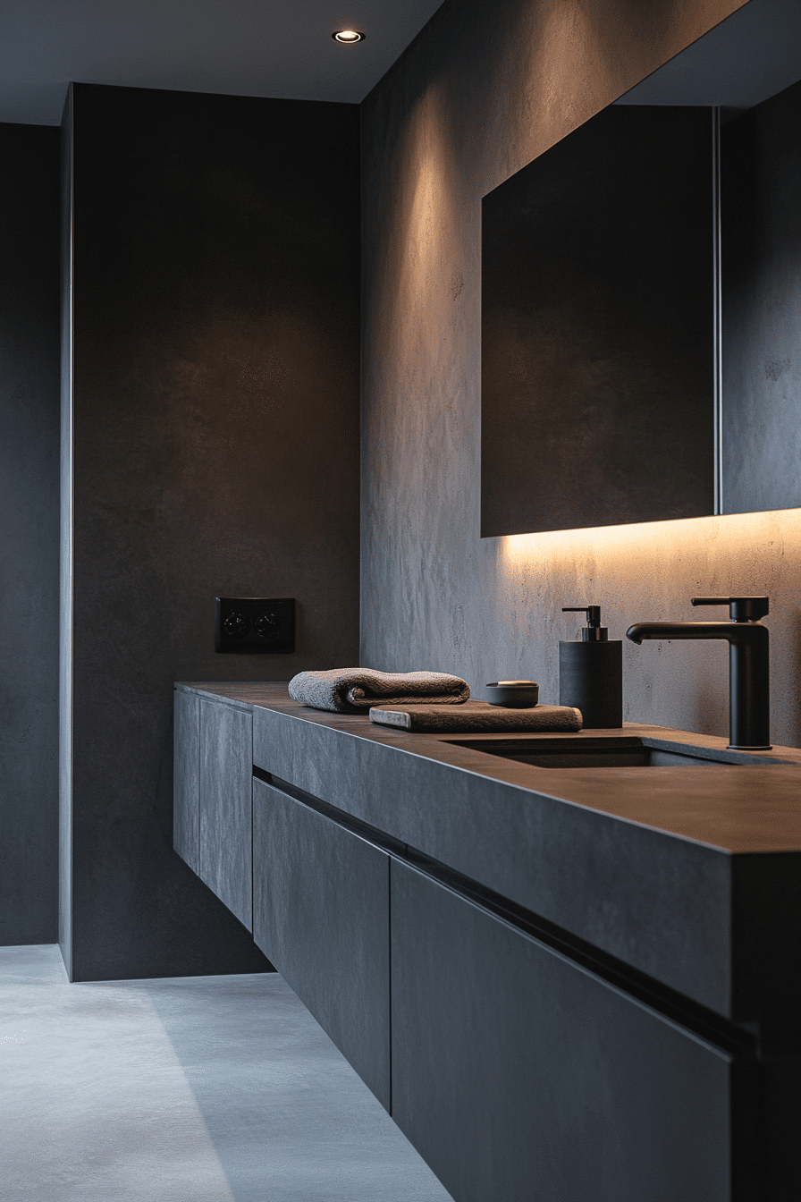 27 Dark Grey Bathroom Ideas That Feel Like Your Own Private Spa 5 27 Dark Grey Bathroom Ideas That Feel Like Your Own Private Spa