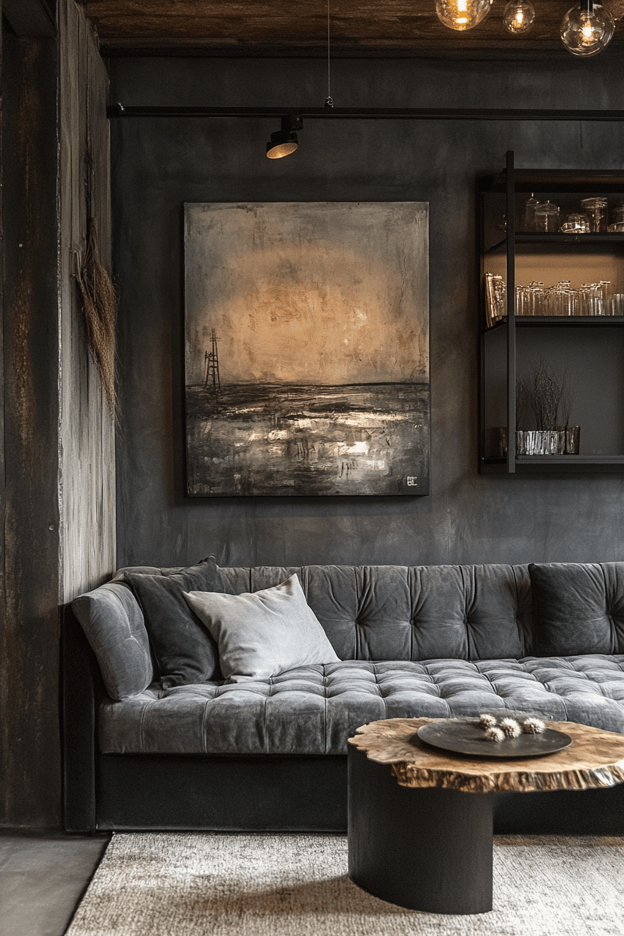 27 Dark Grey Living Room Ideas That Redefine Cozy Elegance 8 27 Dark Grey Living Room Ideas That Redefine Cozy Elegance