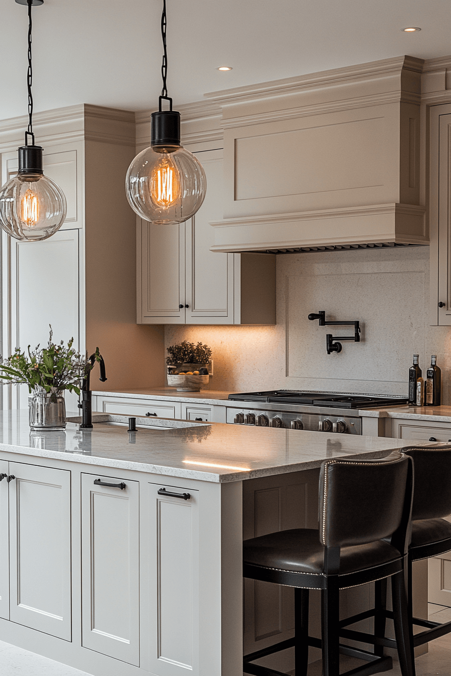 27 Light Taupe Kitchen Cabinets That Nail Sophisticated Warmth 8 27 Light Taupe Kitchen Cabinets That Nail Sophisticated Warmth