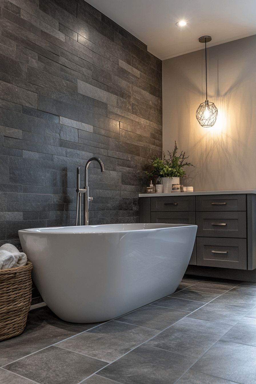 27 Dark Grey Bathroom Ideas That Feel Like Your Own Private Spa 9 27 Dark Grey Bathroom Ideas That Feel Like Your Own Private Spa