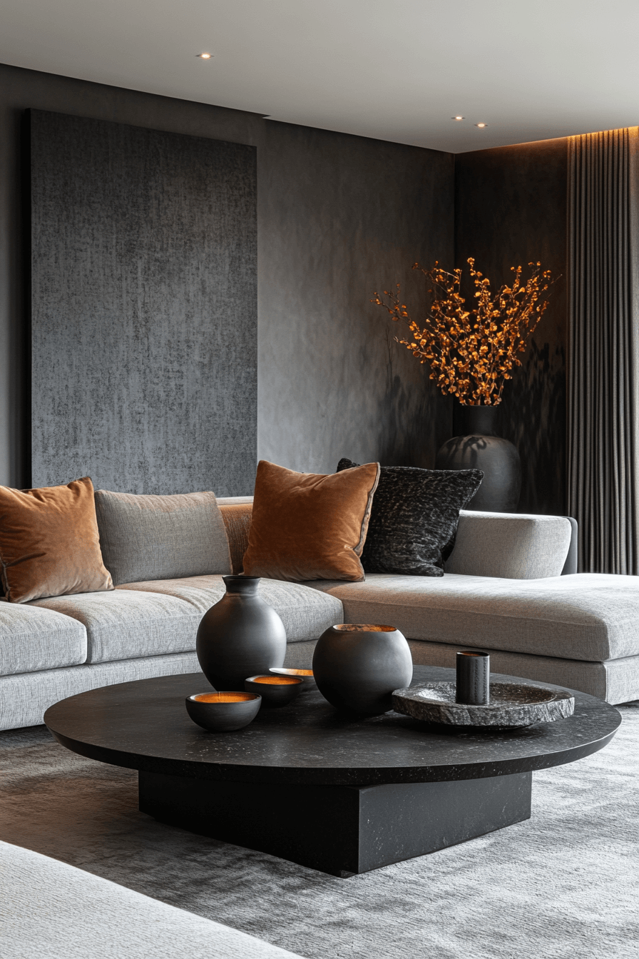 27 Dark Grey Living Room Ideas That Redefine Cozy Elegance 9 27 Dark Grey Living Room Ideas That Redefine Cozy Elegance