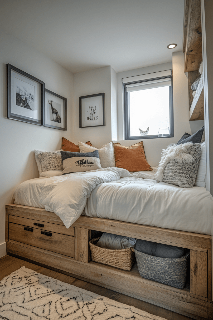 27 Small Guest Room Ideas That Guarantee Five-Star Reviews from Visitors 9 27 Small Guest Room Ideas That Guarantee Five-Star Reviews from Visitors