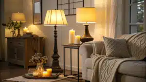 cozy lighting living room