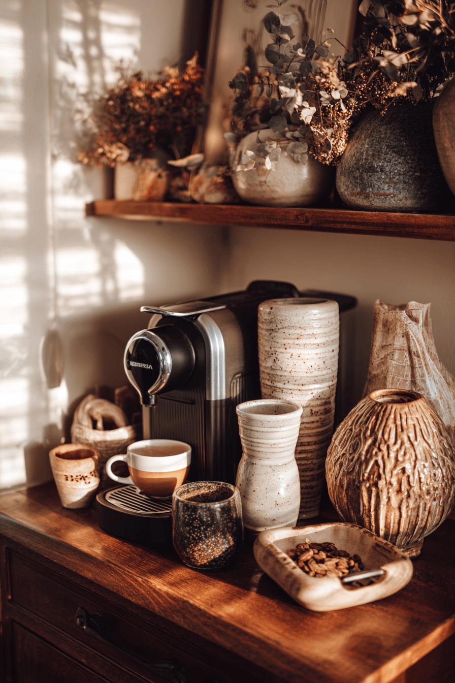 27 Coffee Bar Styling Ideas That Will Transform Your Morning Routine 22 27 Coffee Bar Styling Ideas That Will Transform Your Morning Routine