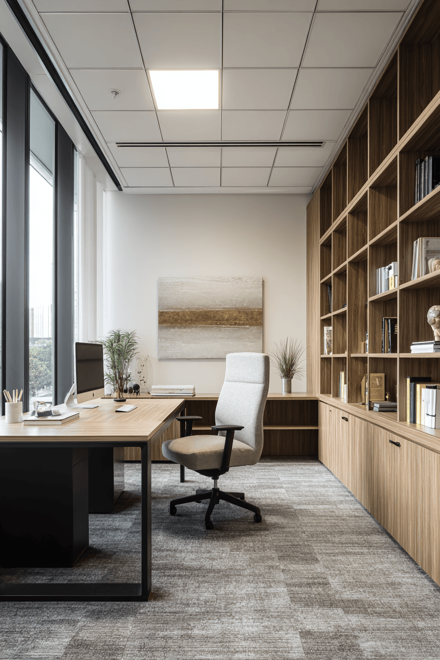 27 Japandi Office Ideas That Will Transform Your Workspace Into a Sanctuary of Focus 12 27 Japandi Office Ideas That Will Transform Your Workspace Into a Sanctuary of Focus
