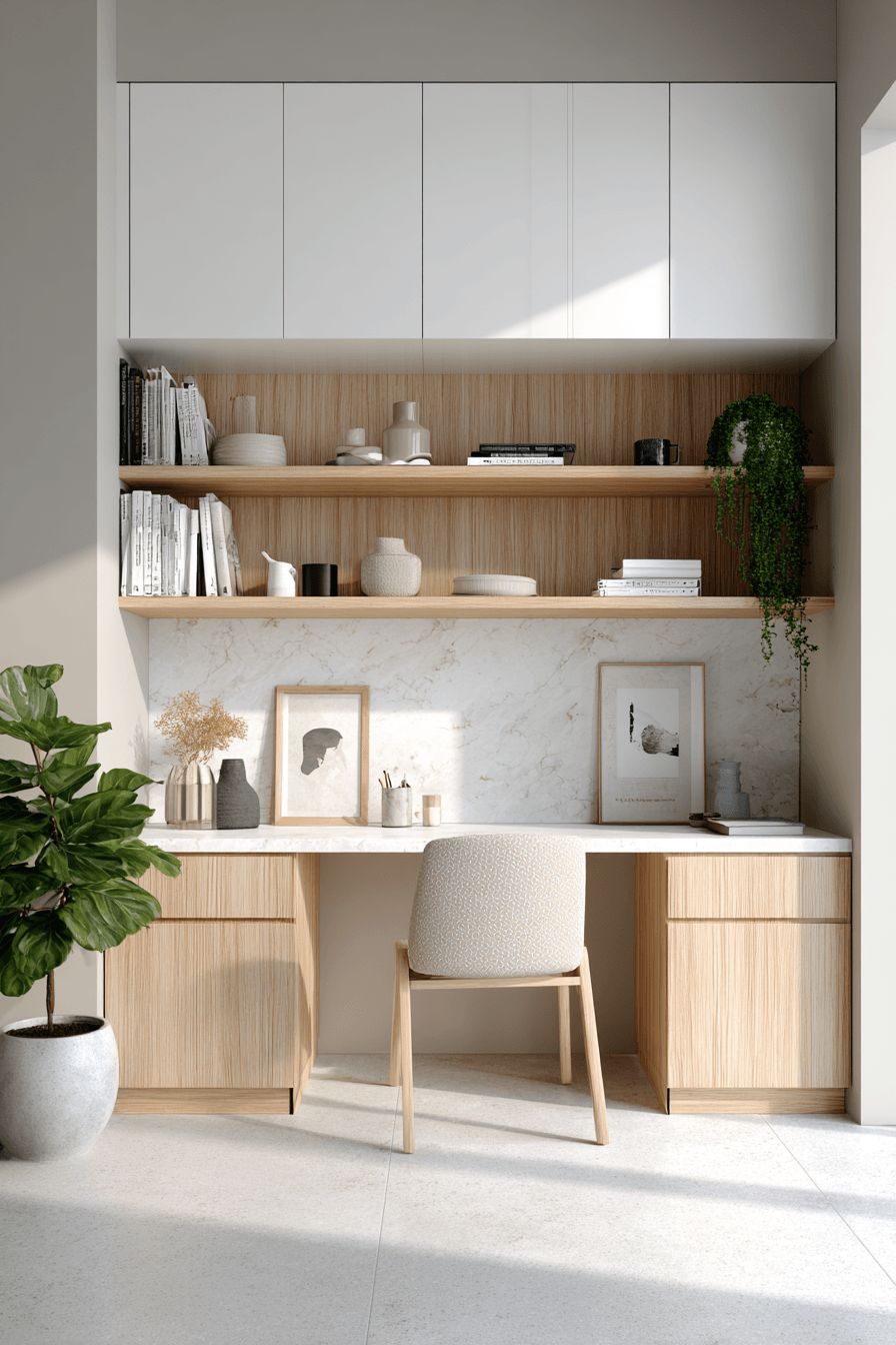27 Japandi Office Ideas That Will Transform Your Workspace Into a Sanctuary of Focus 13 27 Japandi Office Ideas That Will Transform Your Workspace Into a Sanctuary of Focus