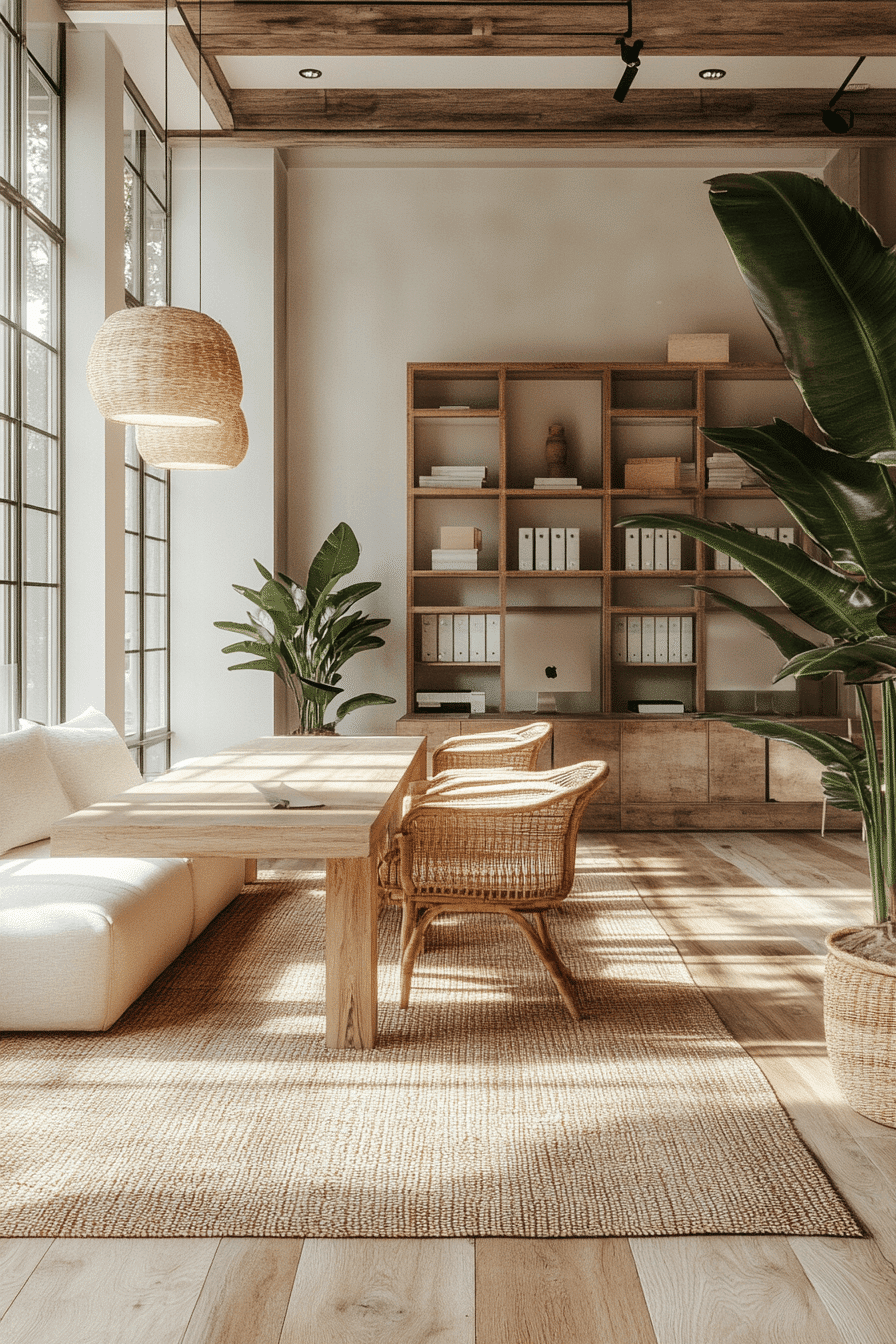 27 Japandi Office Ideas That Will Transform Your Workspace Into a Sanctuary of Focus 14 27 Japandi Office Ideas That Will Transform Your Workspace Into a Sanctuary of Focus
