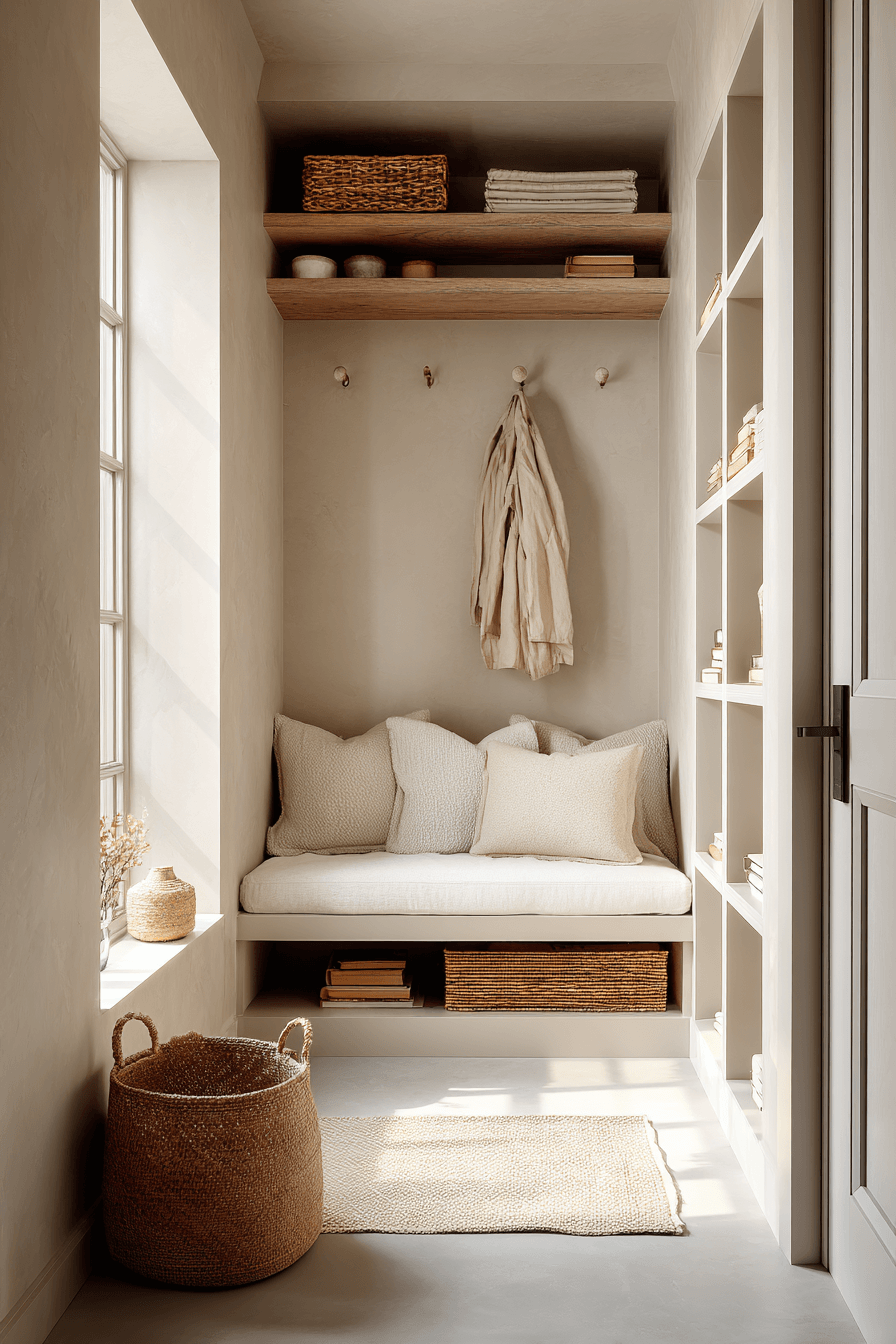 27 Japandi Mudroom Ideas That Will Make Coming Home Feel Like a Breath of Fresh Air 14 27 Japandi Mudroom Ideas That Will Make Coming Home Feel Like a Breath of Fresh Air