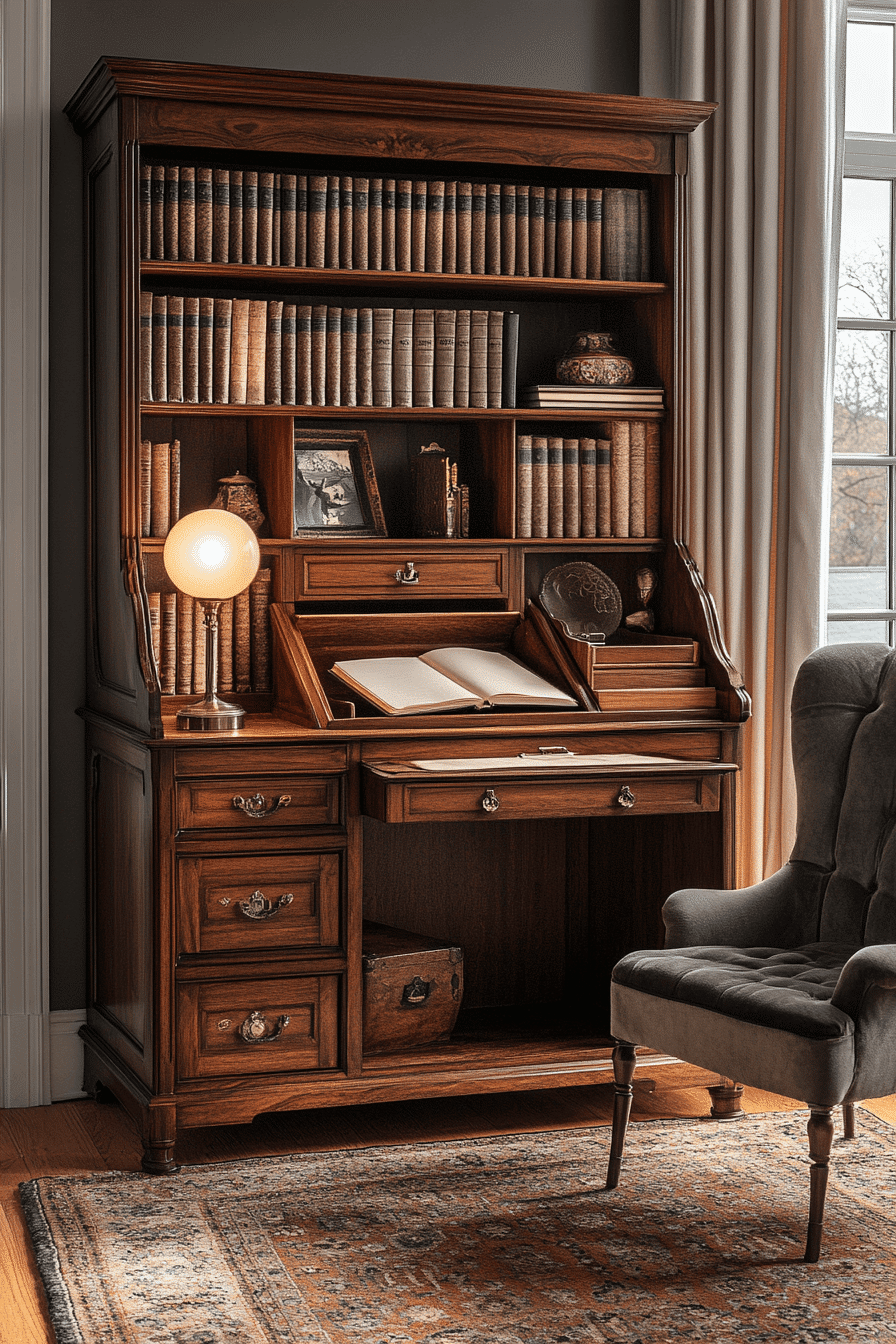27 Antique Bookshelf Ideas That Will Make Your Home Library Look Like a Masterpiece 17 27 Antique Bookshelf Ideas That Will Make Your Home Library Look Like a Masterpiece
