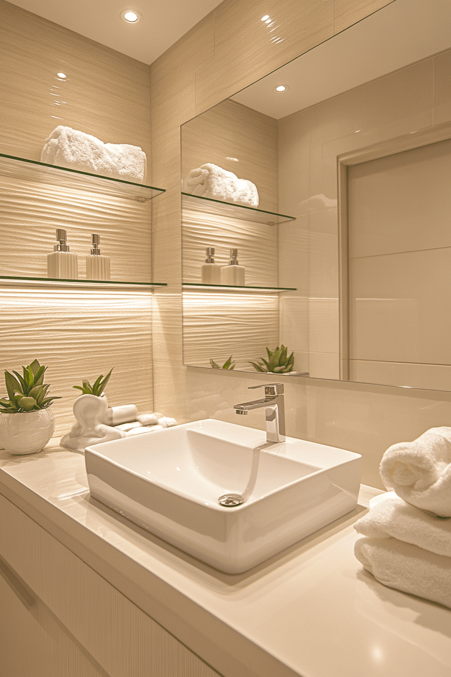 27 Powder Room Ideas That Will Turn Your Tiny Bathroom Into a Showstopping Retreat 18 27 Powder Room Ideas That Will Turn Your Tiny Bathroom Into a Showstopping Retreat