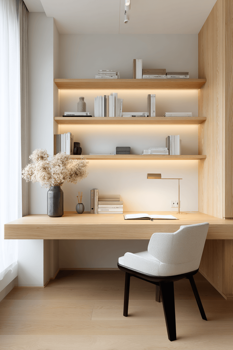 27 Japandi Office Ideas That Will Transform Your Workspace Into a Sanctuary of Focus 18 27 Japandi Office Ideas That Will Transform Your Workspace Into a Sanctuary of Focus